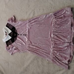 Killstar Pink Velvet Dress